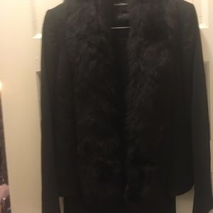 Vintage Harve Bernard fur-trimmed collared suit